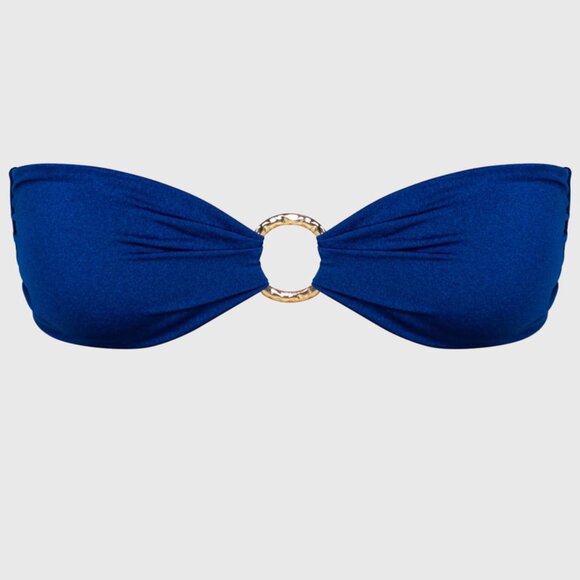 Sommer Swim Cece Bandeau Bikini Top in Olympus - Size Medium - Picture 1 of 7